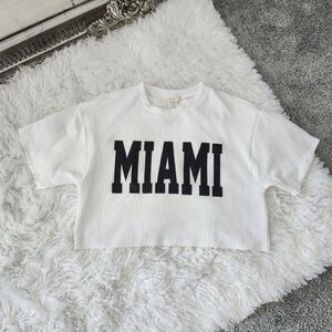 MIROH Textured Ribbed Crop Top. Size Large. New.
